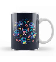 Cute Stitch Pattern Kupa Bardak Porselen