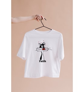 Sylvester Tasarımlı Tişört Kişiye Özel ( Unisex - Büyük - Çocuk )