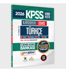 2026 FULLLisans KPSS Lisans Türkçe Kara Kutu ÖSYM Çıkmış Soru Bankası Son 15 Yıl(Sadece Lisans)