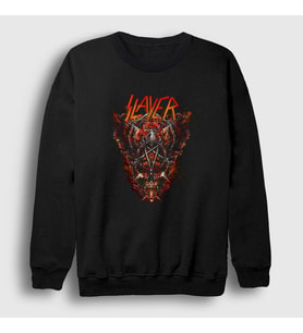 Presmono Unisex Siyah King Slayer Sweatshirt 294821tt