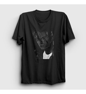 Presmono Unisex Siyah Young Johnny Depp T-Shirt 354830tt