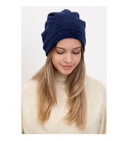Lacivert Unisex Erkek Kadın Polar Bere Boyunluk