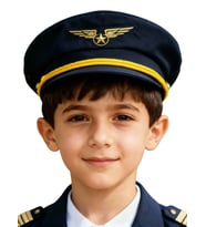 Pilot Şapkası 6-7 Yaş (Lacivert)