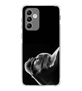 PrintiFy Samsung Galaxy A04s Uyumlu Köpek 1 Baskılı Şeffaf Köşe Korumalı Antişok Kılıf
