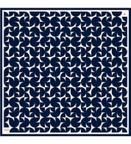 Saf İpek Eşarp 4117D02( Twill İpek) -5686 (Lacivert-Beyaz)