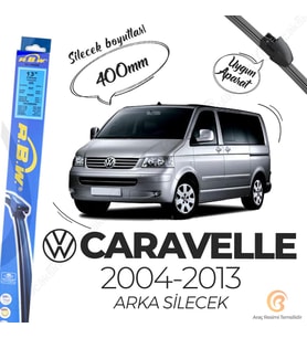RBW Arka Silecek Volkswagen Caravelle T5 2004-2013 ile uyumlu (Siyah)