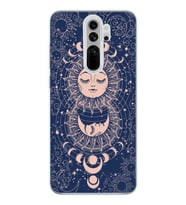 Redmi Note 8 Pro Uyumlu Güneş Tasarımlı Şeffaf Telefon Kılıfı