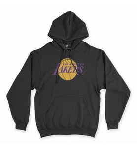 Los Angeles Lakers Siyah Kapşonlu Sweatshirt Hoddie