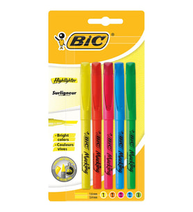 Bic Fosforlu Kalem 5'li Blister Karışık Renk