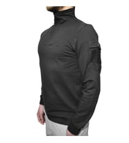 Çeyrek Fermuar Dry Touch Sweatshirt, Siyah Uzun Kollu Fanila