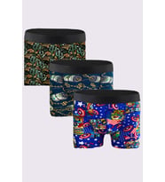 Laula Erkek Boxer 3'lü Set Premium Collection %100 Pamuk
