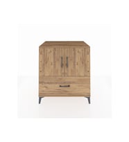 Kronos Şifonyer 2 Raflı Tek Çekmeceli 2 Kapaklı 88x59x96 Çam-Çam