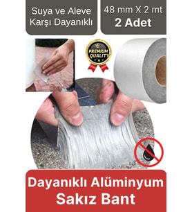 Premium Çatlak Boru Tamir Su Sızdırmaz İzolasyon Çamur Bandı Isıya Dayanıklı Sakız Bant 48 Mm X 2 Mt
