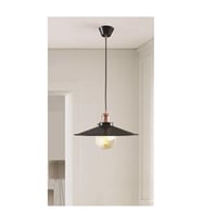 S Retro Metal Sarkıt Avize 30cm Mat Bakır