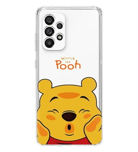 Samsung Galaxy A13 Uyumlu Winnie The Pooh Desenli Şeffaf Telefon Kılıfı