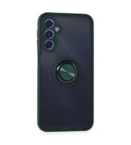 Samsung Galaxy M34 5g Kılıf Montreal Yüzüklü Silikon Kapak - Yeşil