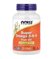 NOW Foods Super Omega 3-6-9 – 1000 mg, 90 Softgels