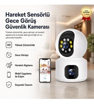 hareket sensorlu gece goruslu guvenlık kamerası