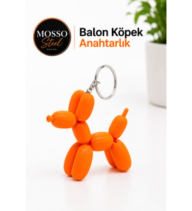 Sevimli Balon Köpek Figürlü Anahtarlık ve Çanta Aksesuarı