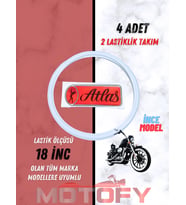 ATLAS 18 İNC BEYAZ  İNCE MODEL LASTİK YANAĞI TAKIMI (2 LASTİK İÇİN)