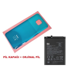 Xiaomi Redmi NOTE 9 PRO Arka Kapak Batarya Kapağı + PİL (CAM) YEŞİL