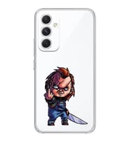 Samsung Galaxy A16 Uyumlu Chucky Tasarımlı Şeffaf Telefon Kılıfı