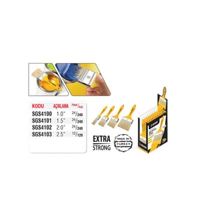 SGS4100 Kestirme Fırça Profesyonel Plastik Sap No:1 ( SGS4100 ) 1.0"
