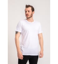Erkek Beyaz Basic T-shirt