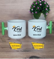 Kral Babam Kupa Bardak T Yeşil Kulplu Babaya Hediye Babalar Günü Hediyesi