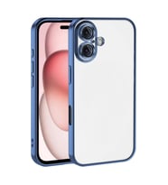 iPhone 17 Kamera Korumalı Lensli Silikon - Açık Mavi