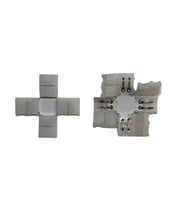 8 mm Tek Renk Şerit X Birleştirme Aparatı Lehimsiz 2 Pin 10 Adet