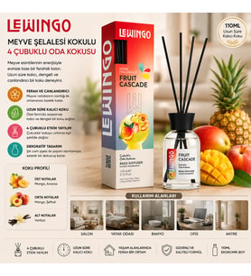 Fruit Cascade Bambu Çubuklu Oda Kokusu - 110 ml - Cam Şişe