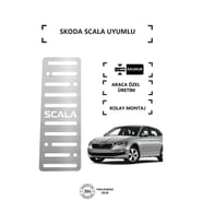 Skoda Scala Ayak Dinlendirme Pedalı Krom Ayak Dayama Pedalı