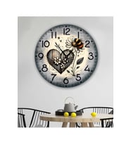 bilge Tasarım retro harita detaylı Duvar Saati 35 x 35 CM (Karışık)