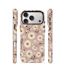 iPhone 17 Pro Max Vorian Çift Katmanlı MagSafe Kılıf Daisy Mocha Garden