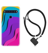 TCL 10L 10 Plus 10SE 20E 20SE 30 L7 Kılıf Boyun Askılı Silikon Renk Cümbüşü 1631