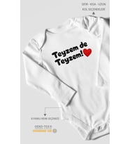 Teyzem De Teyzem! Uzun Kollu Çıtçıtlı Bebek Body