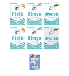 YKS TYT ve AYT Fizik Kimya ve Biyoloji Soru Kitabı
