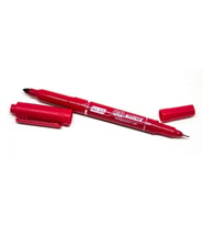 AIHAO AH-319 ASETAT/CD KALEMİ ÇİFT TARAFLI - KIRMIZI