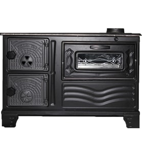 Dorello Soba Mat Siyah Soba MF65 Model Soba Kuzine Soba Fırınlı Kamp Soba