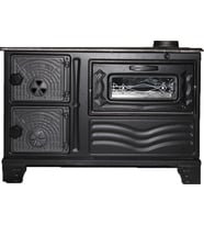 Dorello Soba Mat Siyah Soba MF65 Model Soba Kuzine Soba Fırınlı Kamp Soba