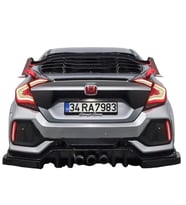 Honda Civic FC5 6 Parça Arka Flap 🚘  Dayanıklı Plastik, Sportif Tasarım, Kolay Montaj (Standart)
