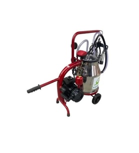 Bartech Yaprak Tekli İnek Süt Sağım Makinası C30 Krom Güğüm Kuru 30lt