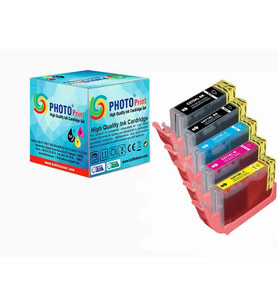 PhotoPrint® Canon 570XL Uyumlu 5 Renk Muadil Kartuş Seti (Çok Renkli)