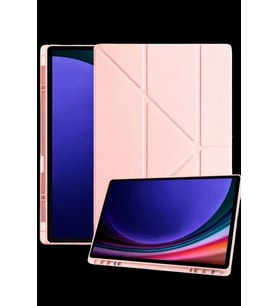 Pilelistore   Samsung Galaxy Tab A11 Kalemlikli Mars Tablet Kılıfı - Rose Gold