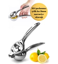Prolüx Paslanmaz Çelik 304 Ağır Çelik Limon Narenciye Portakal Sıkacağı
