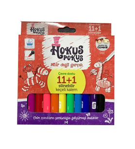 Masaüstü 5101 Hokus Pokus 11+1 Renk Keçeli Kalem