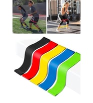 Direnç Bant Seti 5 'li Egzersiz Pilates Crossfit Ekipmanları