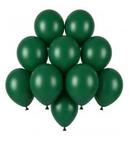 Koyu Yeşil Renk Lateks Pastel Balon (13 cm) - 10 Adet