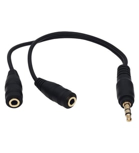 Powermaster 3.5 Mm Erkek-2 Stereo Dişi Kulaklık Çoklayıcı Kablo